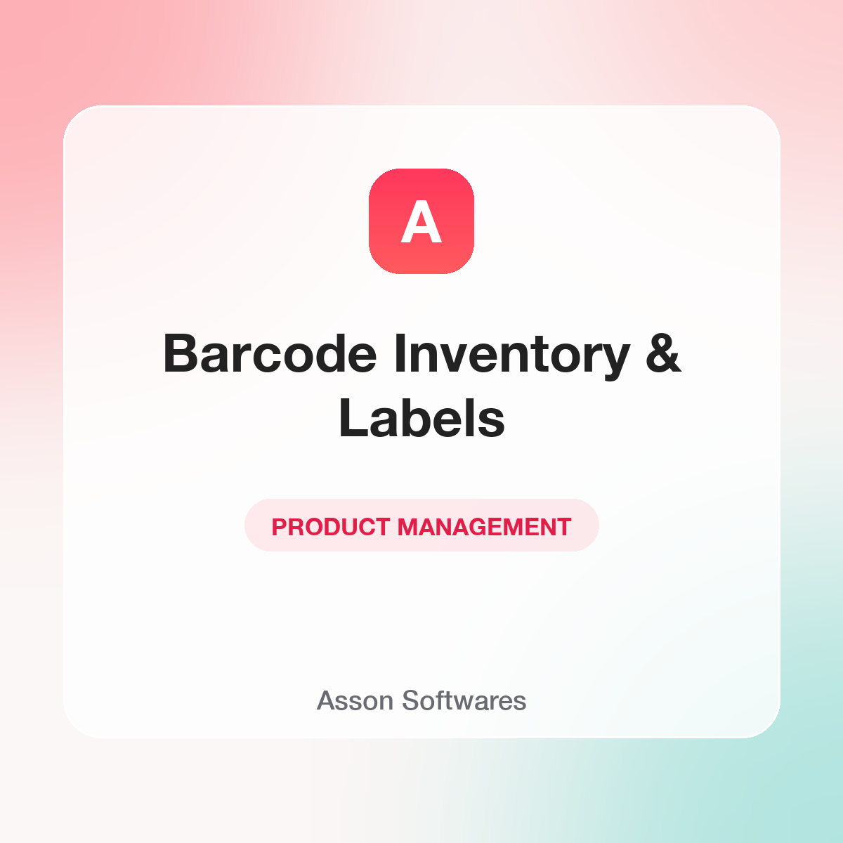 Barcode Inventory & Labels — Asson Softwares
