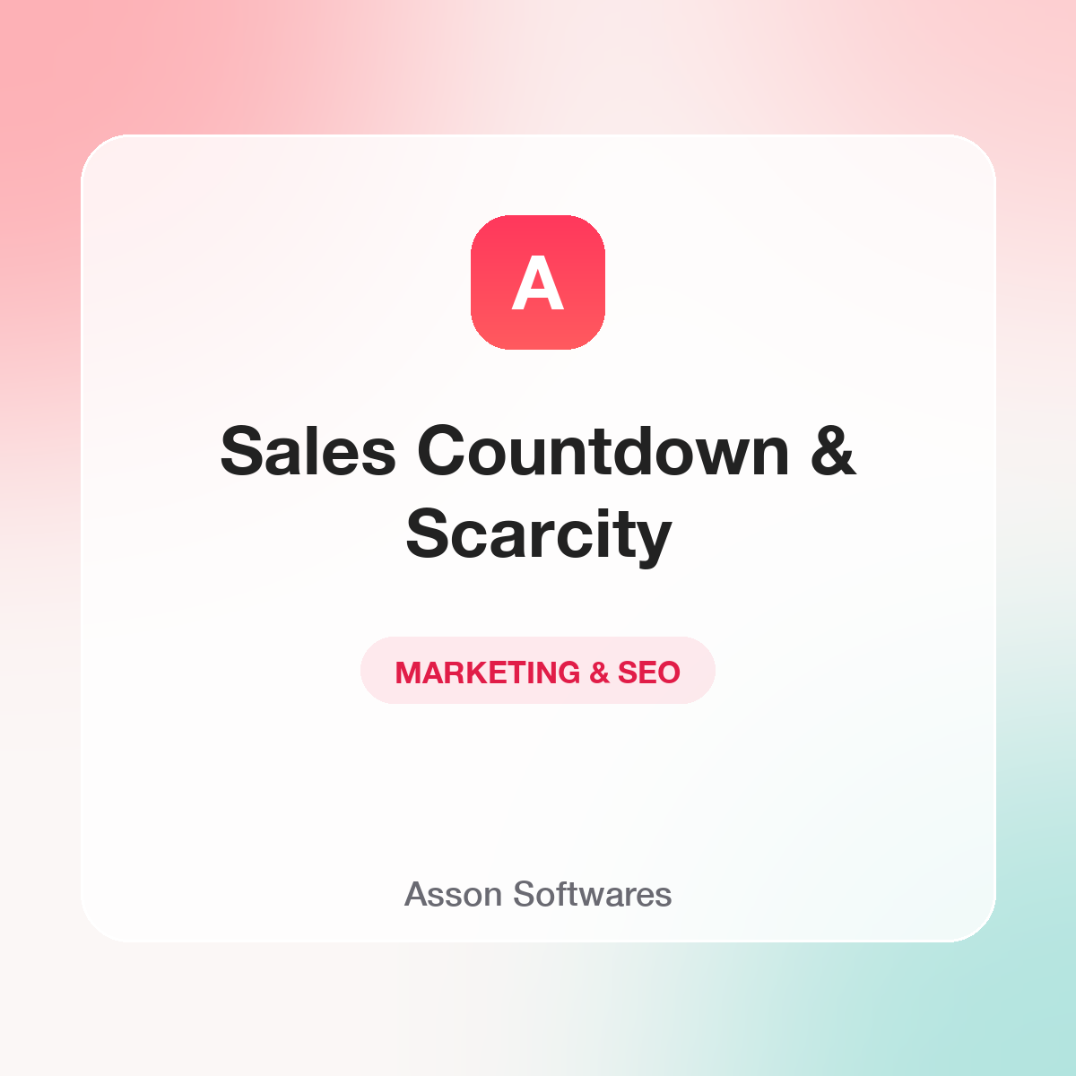 Sales Countdown & Scarcity — Asson Softwares