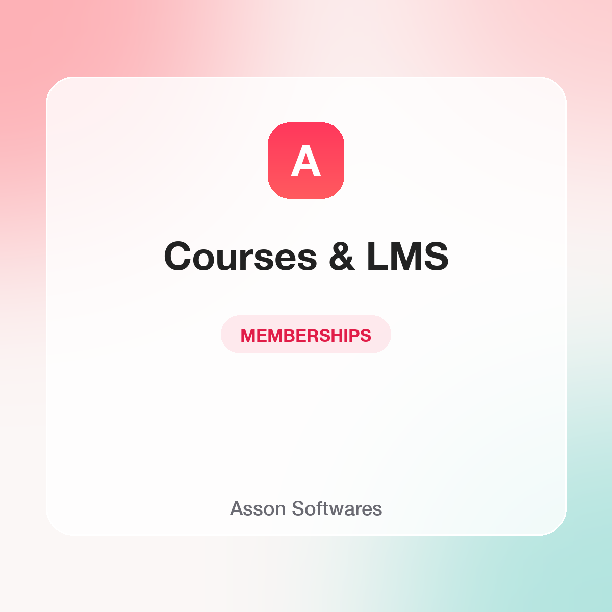 Courses & LMS — Asson Softwares