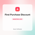 First Purchase Discount — Asson Softwares