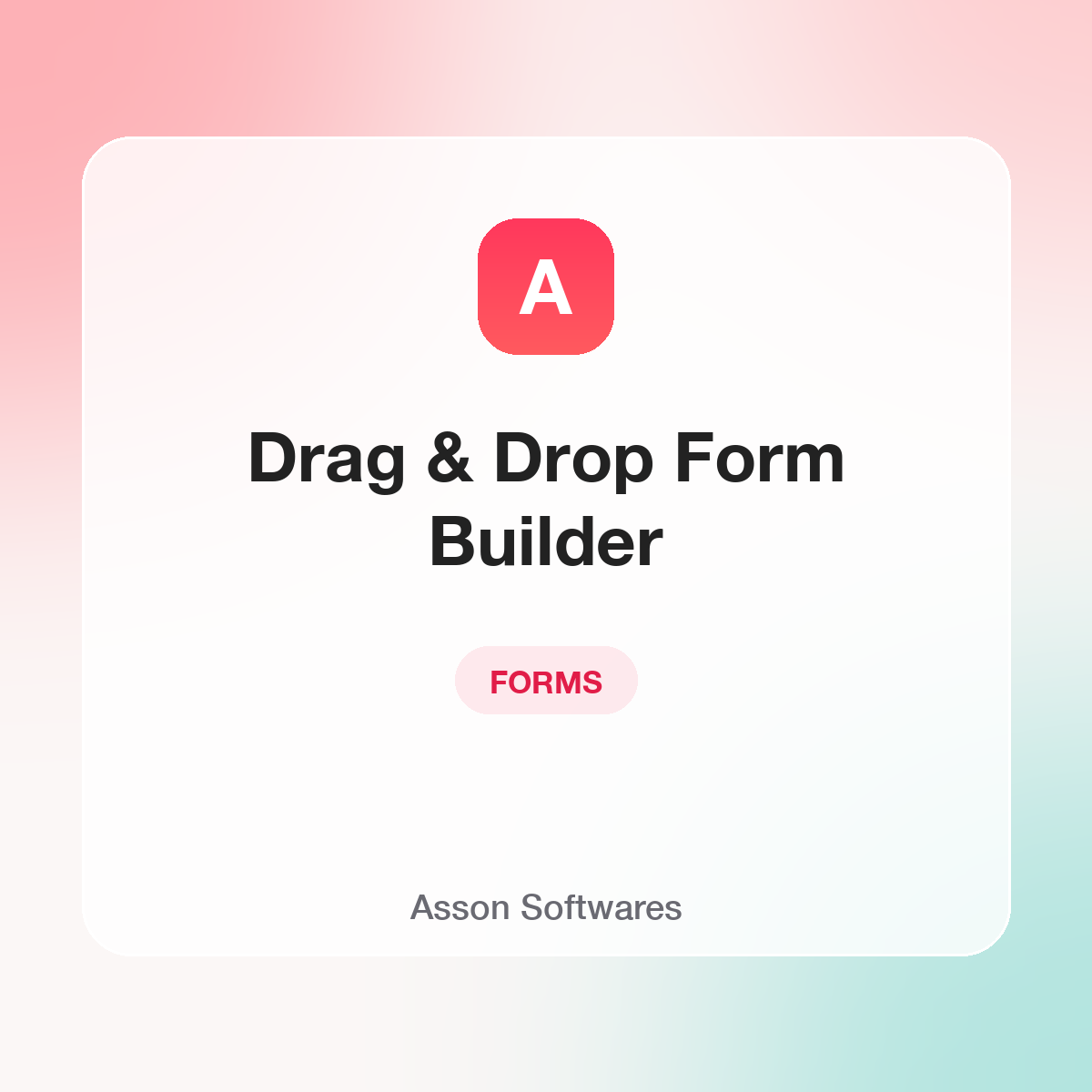 Drag & Drop Form Builder — Asson Softwares