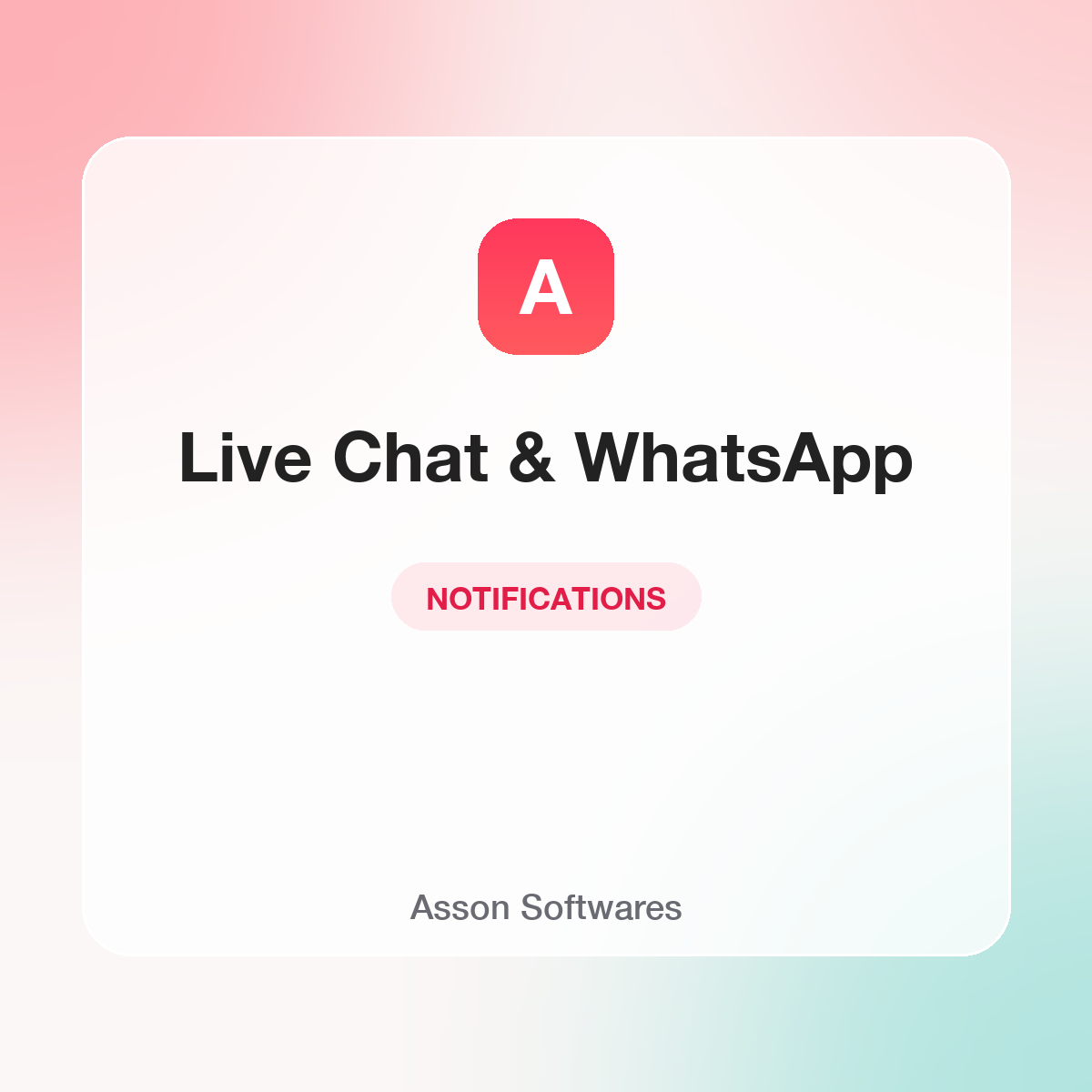 Live Chat & WhatsApp — Asson Softwares