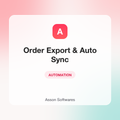 Order Export & Auto Sync — Asson Softwares