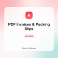 PDF Invoices & Packing Slips — Asson Softwares
