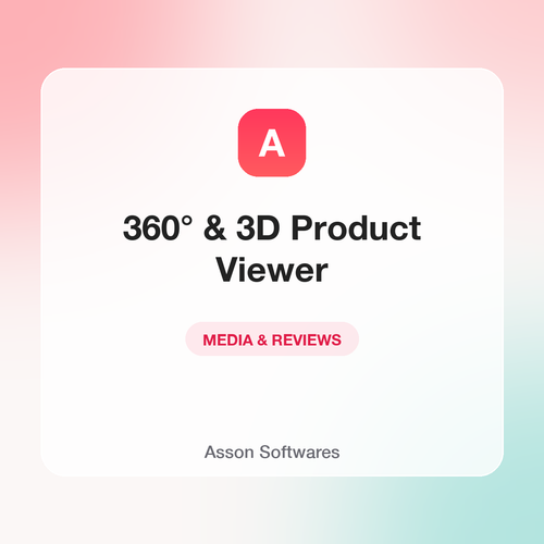 360° & 3D Product Viewer — Asson Softwares
