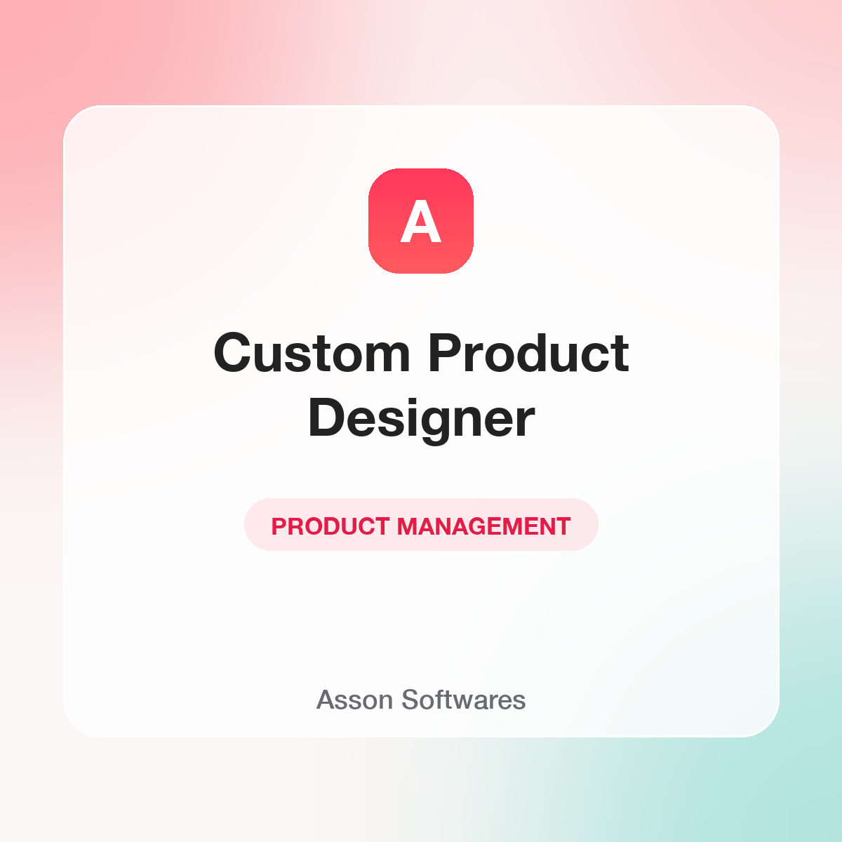 Custom Product Designer — Asson Softwares