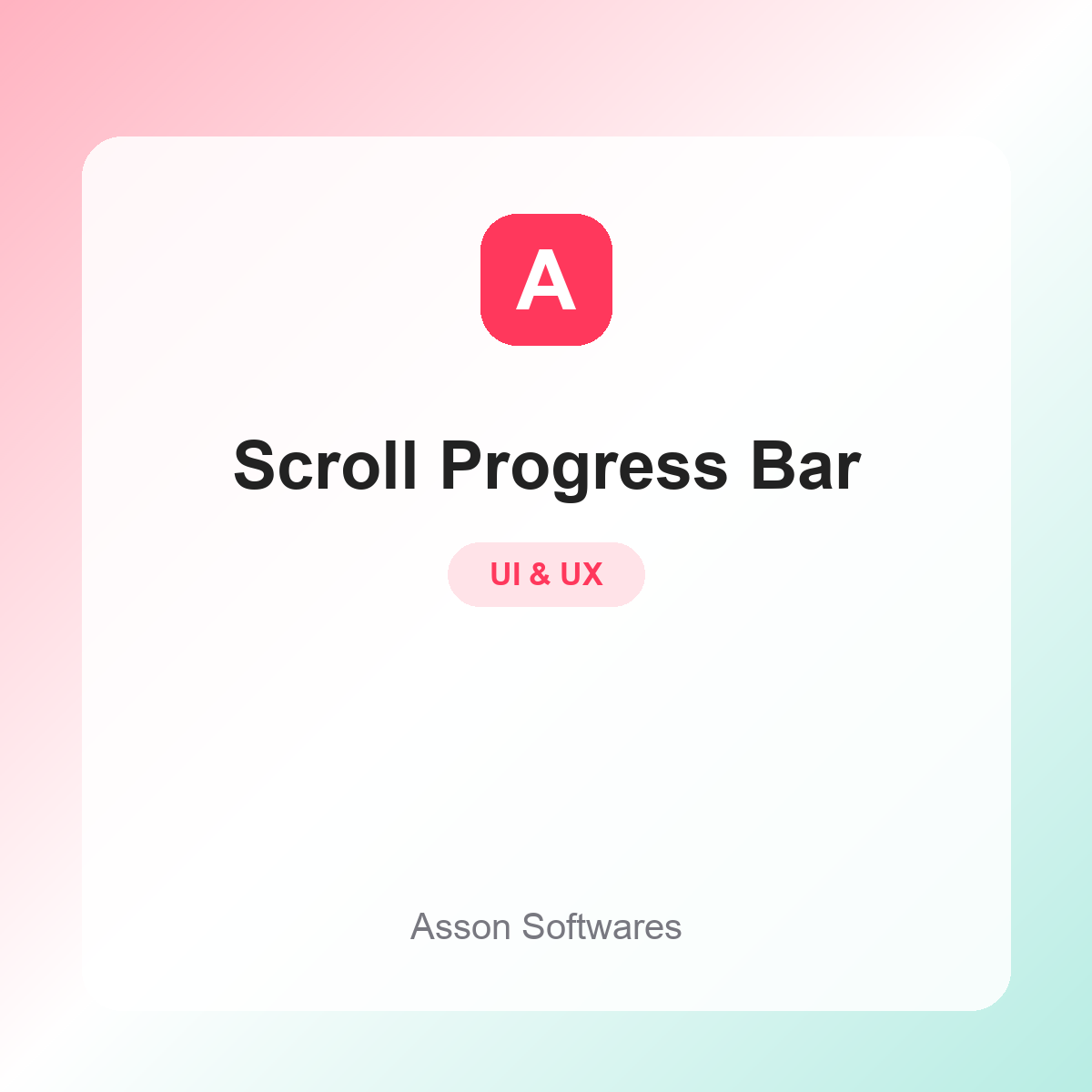 Scroll Progress Bar