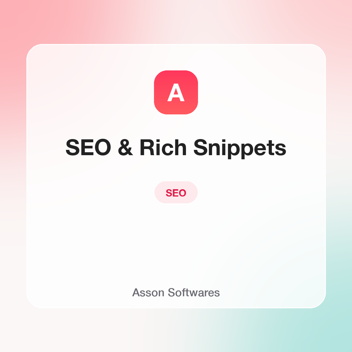 SEO & Rich Snippets — Asson Softwares