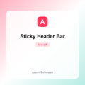 Sticky Header Bar