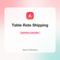 Table Rate Shipping — Asson Softwares